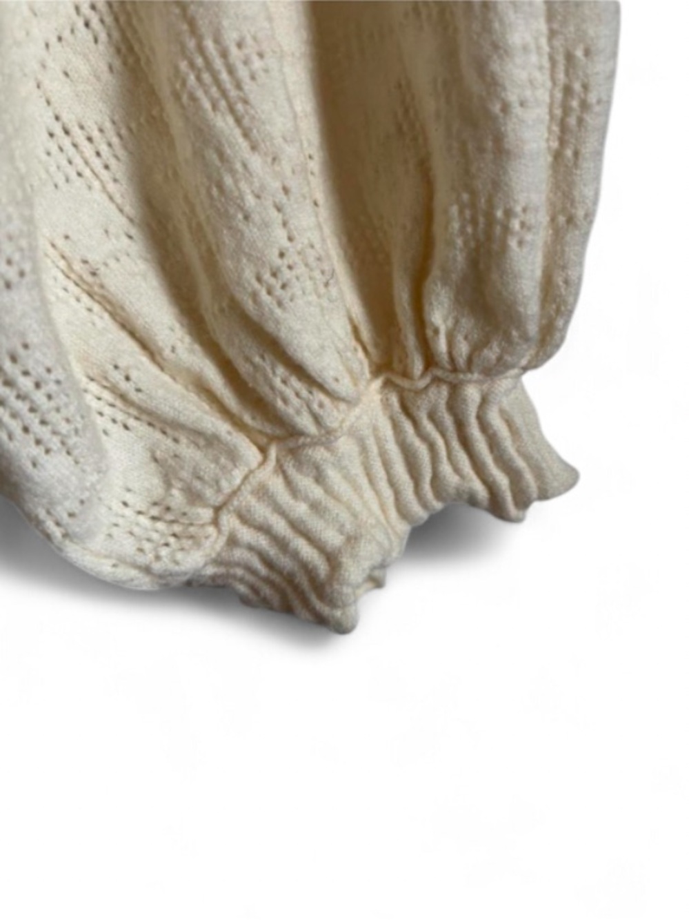 Free People Love Lace Peasant Top Ivory Crochet Lace Boho Size S - Picture 5 of 8